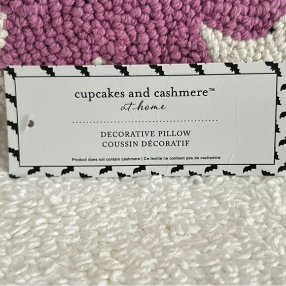 Cupcakes & Cashmere Boho Hippie Floral Ghost Halloween Decorative Pillow 18 inch - Picture 3 of 6